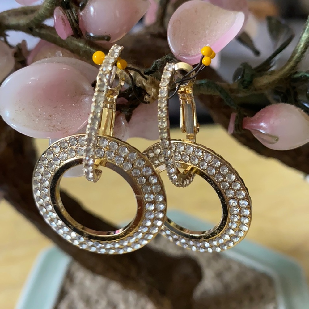 Vintage 925 crystal earring
